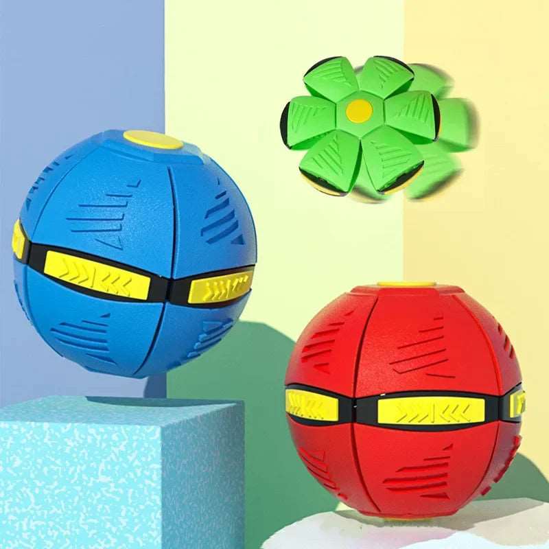 Flying Saucer Ball Dog Toy with LED Light