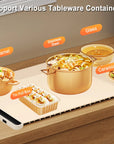 Portable Smart Food Fast Heating Mat Electric Warming Tray with 3 Temperature Setting