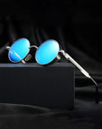 High Quality Metal Steampunk Sunglasses  with Round Glasses Vintage  (Unisex)