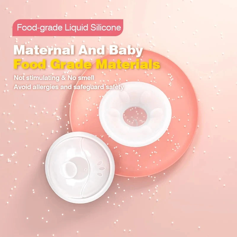 Silicone Breast Milk Collector Wearable Shell Prevent Milk Leakage Nipple Protector (BPA Free)