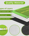 Golf Training Mat for Swing Detection Batting Path for Indoor Outdoor