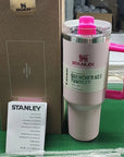 Stanley Tumbler FlowState Straw Lid Stainless Steel 30oz/40oz Vacuum Insulated Car Mug Double Wall Thermal Iced Travel Cup