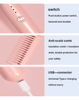 Super Multifunctional USB Rechargeable Hair Straightener